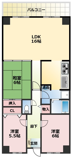 PHOENIX COURT 交野Ⅱの間取り