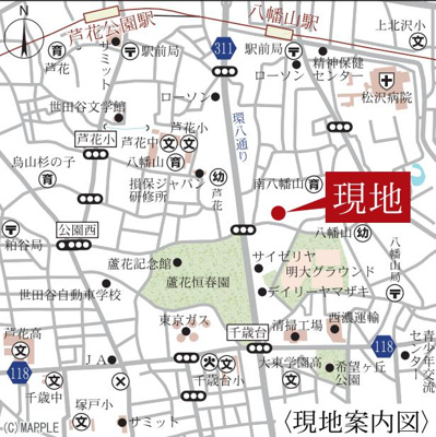 【地図】 | オルキデ蘆花公園八番館