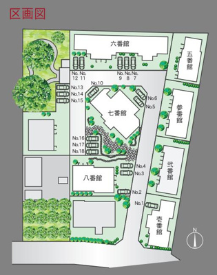 【区画図】 | オルキデ蘆花公園八番館