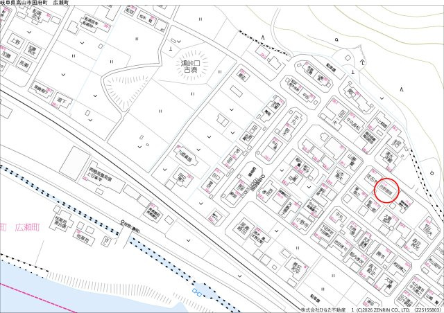 12/1新規　土地　高山市国府町広瀬町　400万の地図