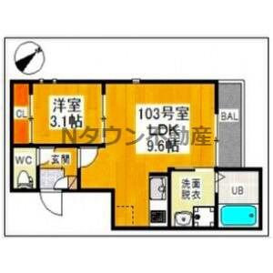 【間取り】 | Grandtic Dorf新栄 | 間取りです。