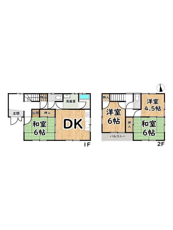 姫路市安富町狭戸/中古戸建【収益】の間取り