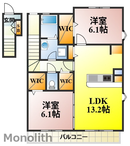 プロニティヴィラCの間取り