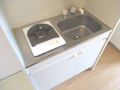 【キッチン】 | クローバーハイム | ガスキッチンです