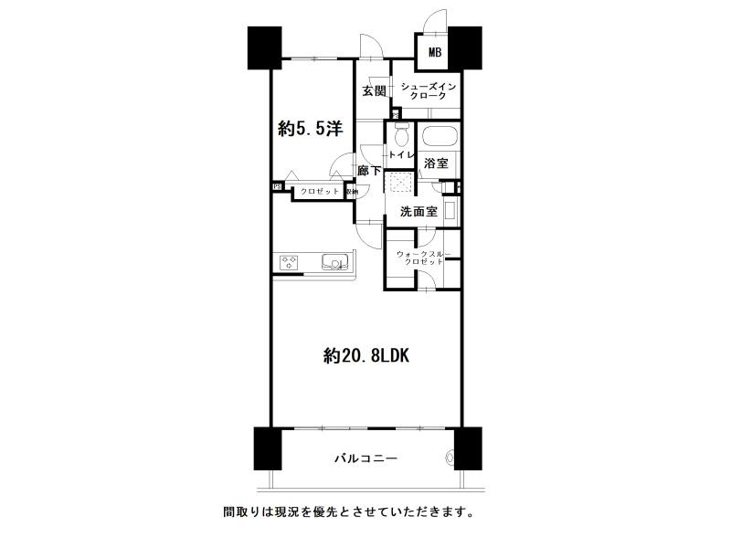 ロイヤルガーデンはりまや町の間取り