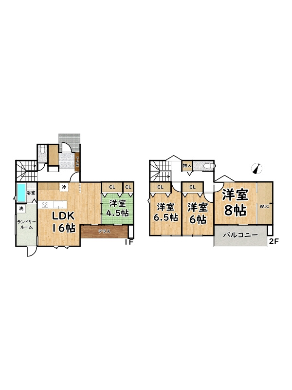 タマタウン太子町いかるがⅡ/全4号棟の間取り