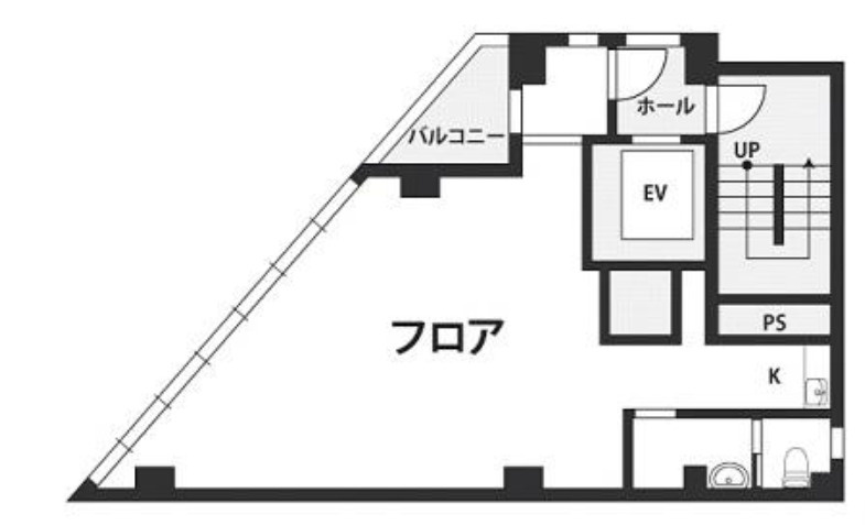 大阪市北区東天満１丁目の店舗事務所の間取り