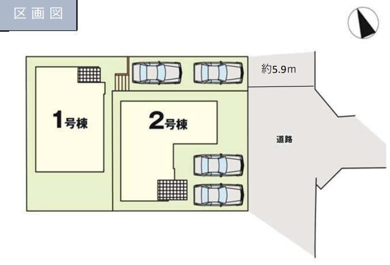 福岡市南区皿山7期の区画図