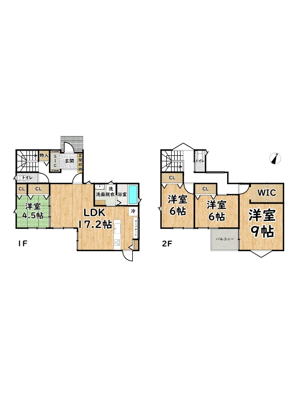 タマタウン太子町いかるがⅡ/全4号棟の間取り