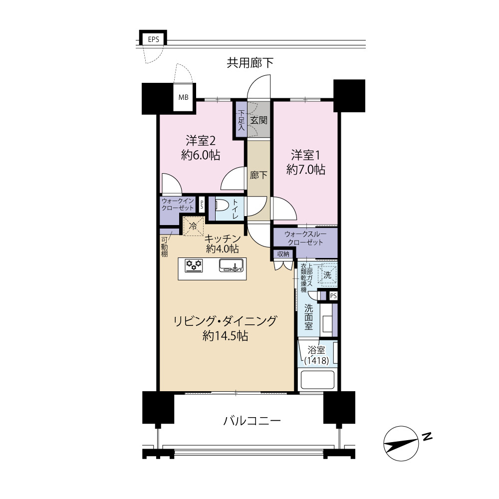 モンドミオ沖縄リゾートライカムヒルズの間取り|※写真や図と実際の現状が異なる場合は現状を優先させて頂きます。