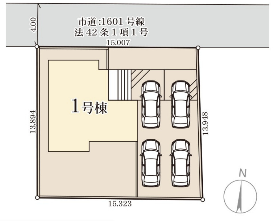 日立市相田町5期　新築戸建の区画図