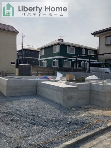 日立市相田町5期　新築戸建の前面道路含む現地写真