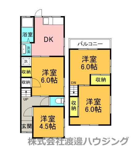 若江本町３丁目一戸建の間取り