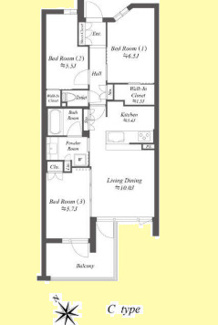【間取り】 | ザ・ケンジントン・レジデンス上池台 | ザ・ケンジントン・レジデンス上池台
