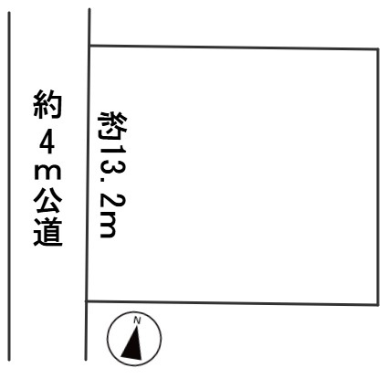 ６６４８９　瑞穂市田之上字北野 土地の区画図