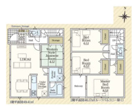 【名古屋市守山区桔梗平2丁目1801新築戸建2号棟】✨️仲介手数料無料✨️吉根小学校・吉根中学校の画像