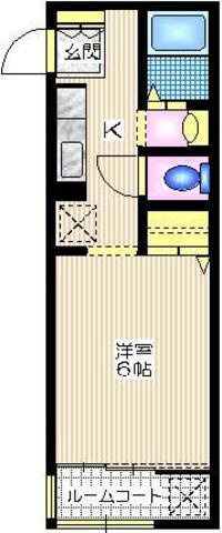 Ｃａｓａ　Ｆｉｏｒｅの間取り|南向き角部屋２面採光　お洒落なルームコート