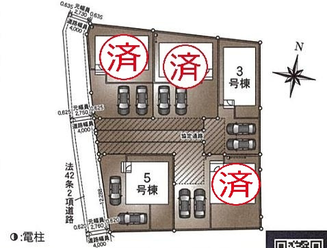 つくばみらい市小絹第4　新築戸建　3号棟の区画図