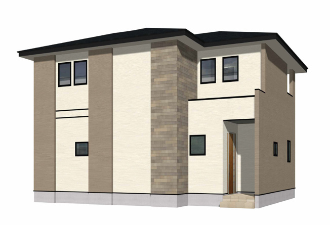 【外観パース】 | 北九州市八幡西区木屋瀬東2丁目1期1号棟 | 外観パースです