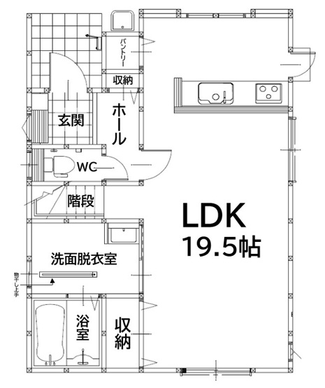 【間取り】 | 北九州市八幡西区若葉1丁目1期2号棟