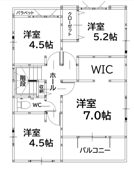 【間取り】 | 北九州市八幡西区若葉1丁目1期2号棟