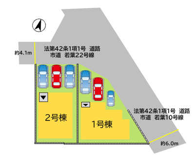 【区画図】 | 北九州市八幡西区若葉1丁目1期2号棟
