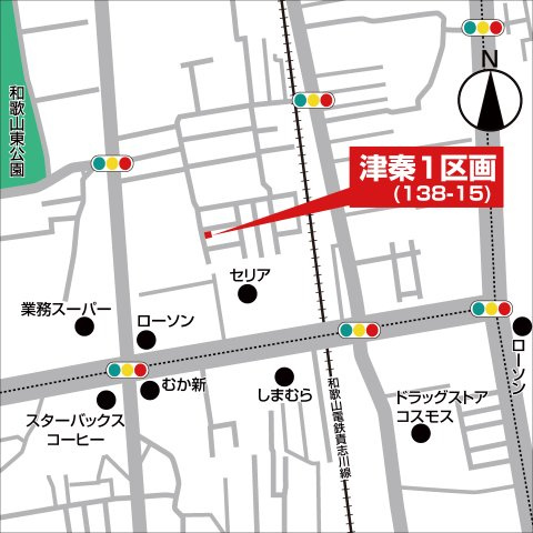 津秦1区画（138-15）・新築戸建の地図