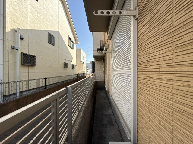 姫路市飾磨区今在家のハイツのバルコニー