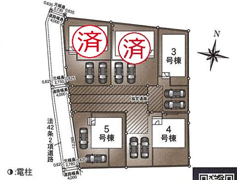つくばみらい市小絹第4　新築戸建　5号棟の区画図