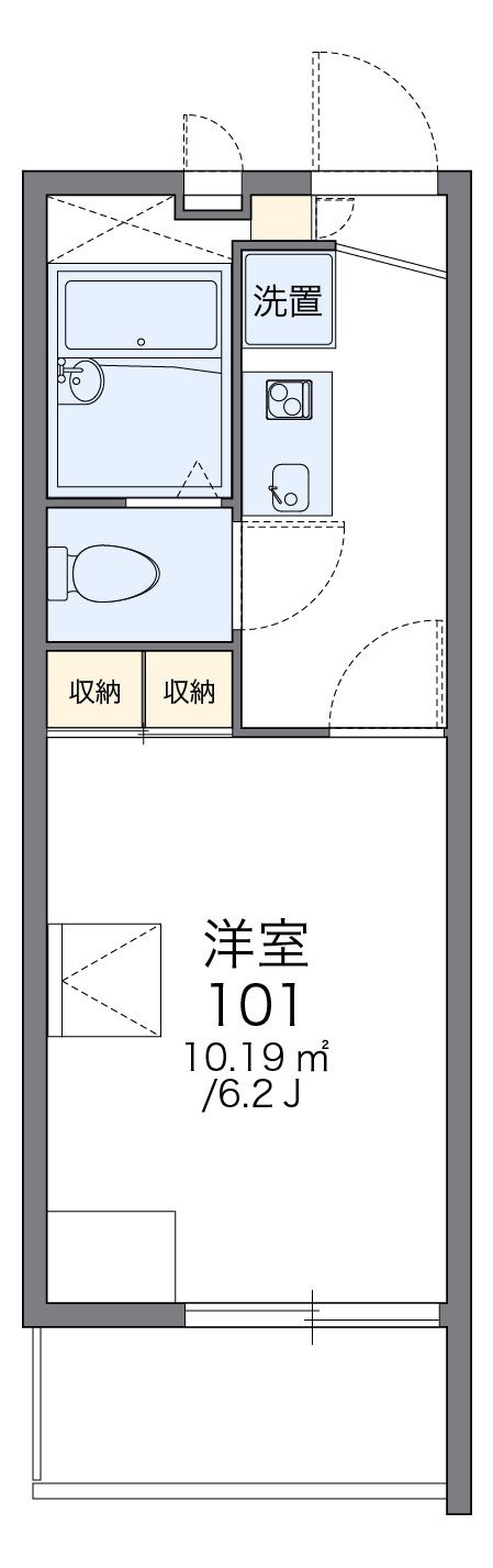 レオパレスグリーンヒルズの間取り