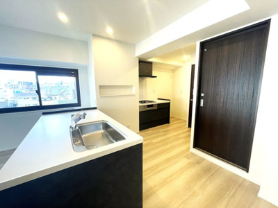 【キッチン】 | レジデンス高宮 | システムキッチンはお掃除しやすいですよ♪