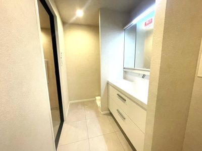 【独立洗面台】 | ブライトンヒルズ藤崎 | 洗面化粧台も新規交換したのでピカピカです☆