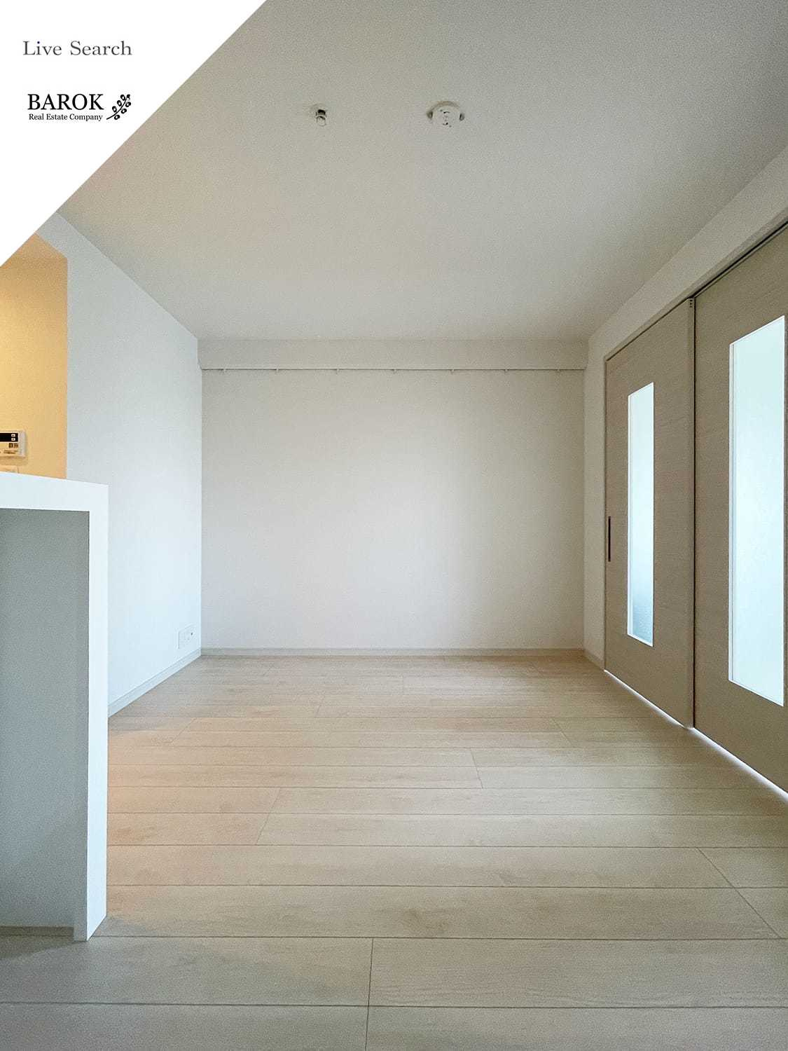 福岡市博多区千代２丁目の賃貸マンションの居間・リビング