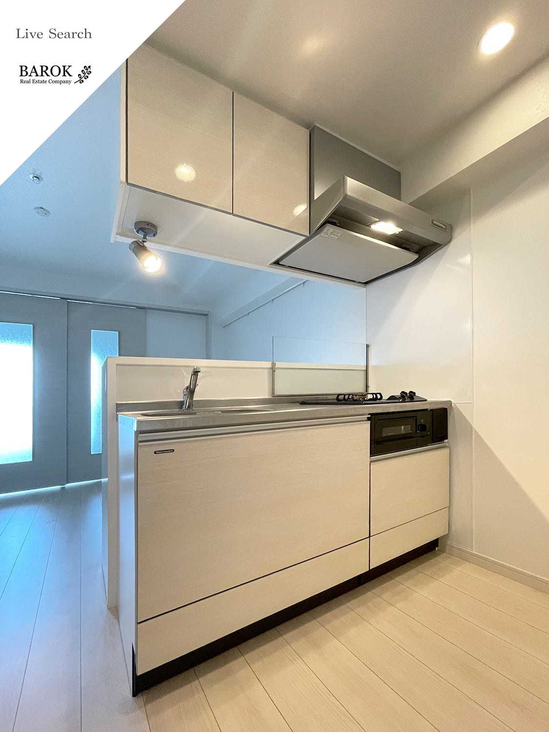 福岡市博多区千代２丁目の賃貸マンションのキッチン