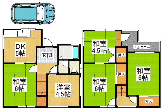 【間取り】 | 菩提町貸家