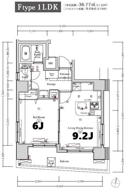 ＸＥＢＥＣ練馬の間取り