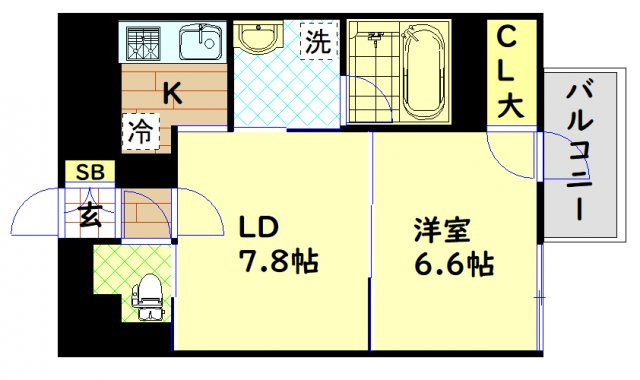 【間取り】 | サムティ難波グレイス