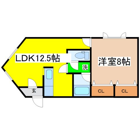 ハイツマホラマの間取り