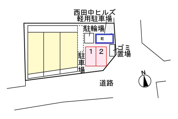 コリネットウエストの区画図