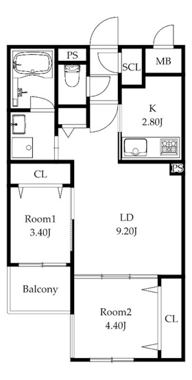 【間取り】 | 仲介手数料０円！HPに初期費用掲載！「プライスホーム」で検索！MODERN PALAZZO姪浜Ⅱ
