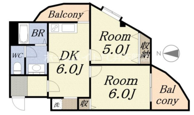 【間取り】 | デイズハイツ港晴