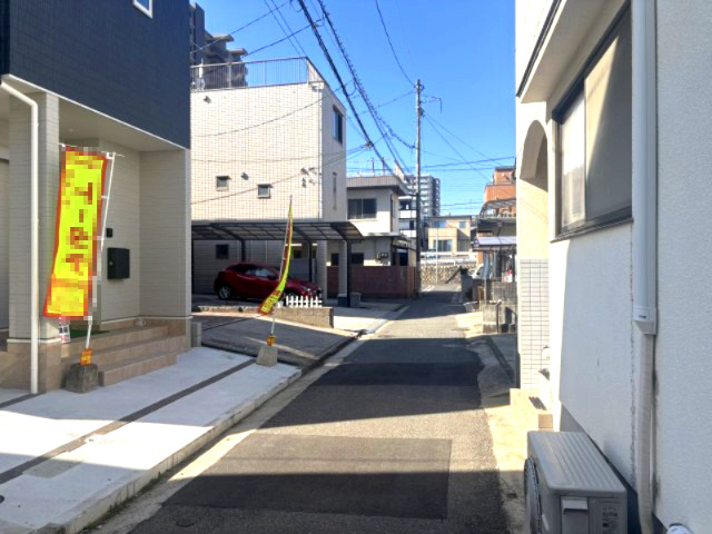 南区宇品御幸4丁目の前面道路含む現地写真|閑静な住宅地です。