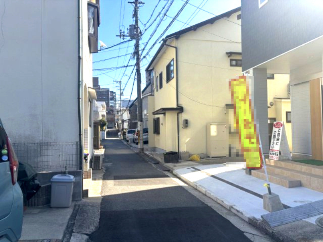 南区宇品御幸4丁目の前面道路含む現地写真