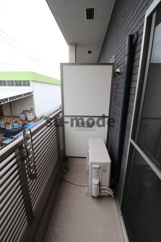 鶴野リバーサイドテラスのバルコニー