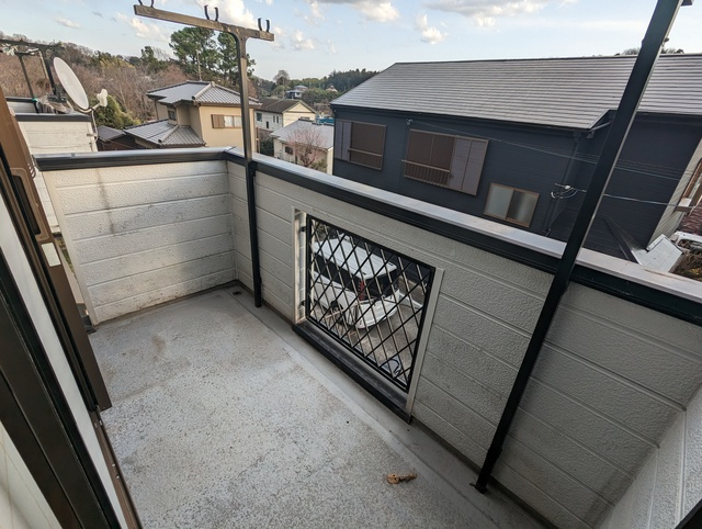 用田テラスＢ棟のバルコニー