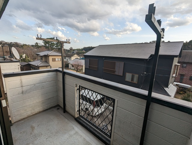 用田テラスＢ棟のバルコニー