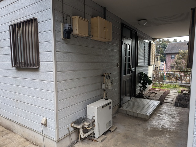 用田テラスＢ棟のエントランス