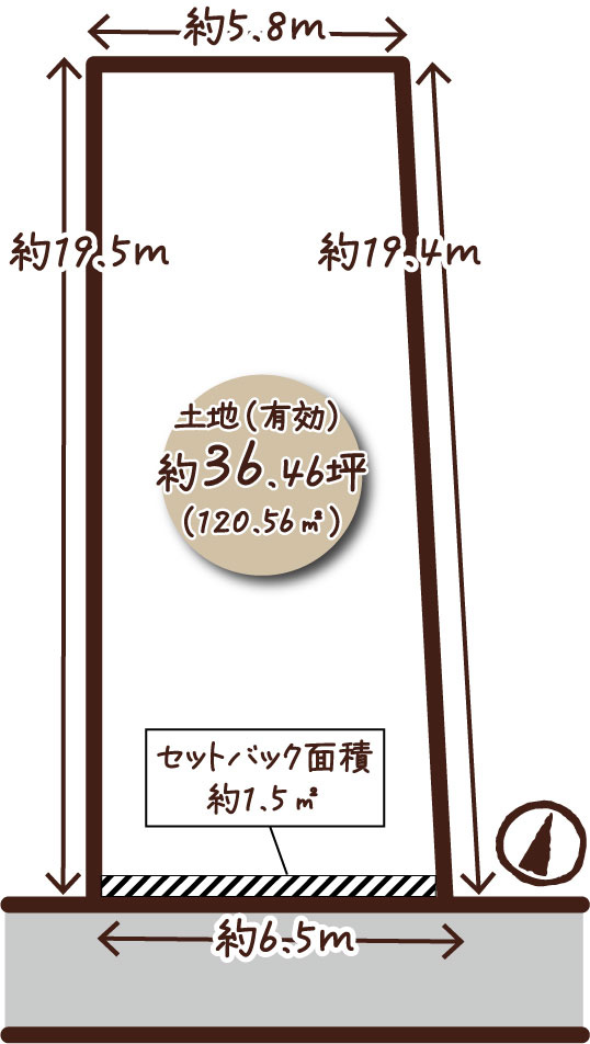 紫野東泉堂町の土地図
