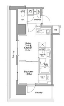 ザ・パークハビオ行徳駅前の間取り