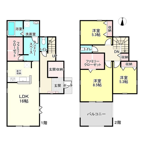 【間取り】 | 揖保郡太子町東南3期/全4棟